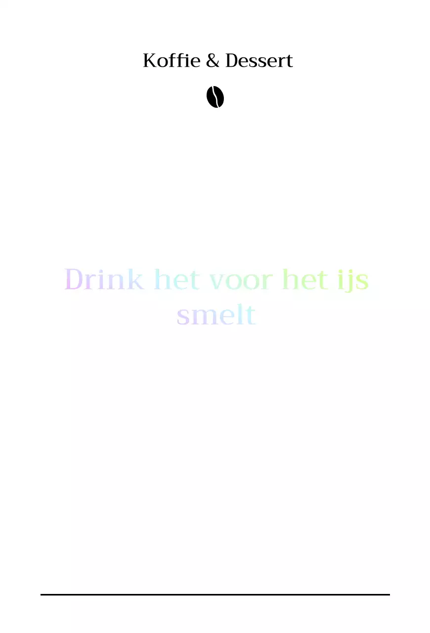 Eenvoudig modern café in zwart en kleurverlopen