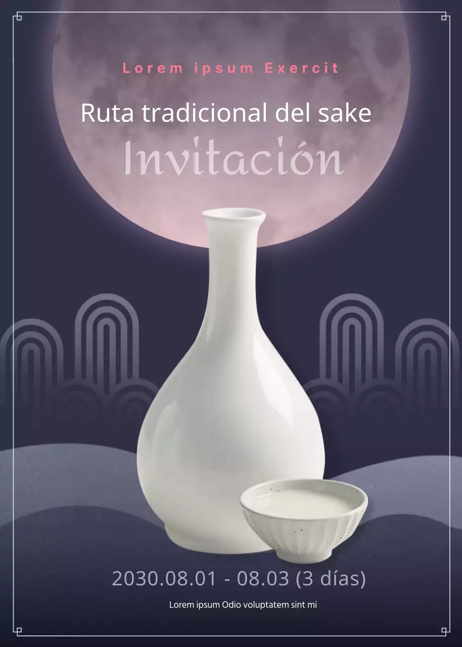 Atmosférica Noche Tradicional Tema del licor