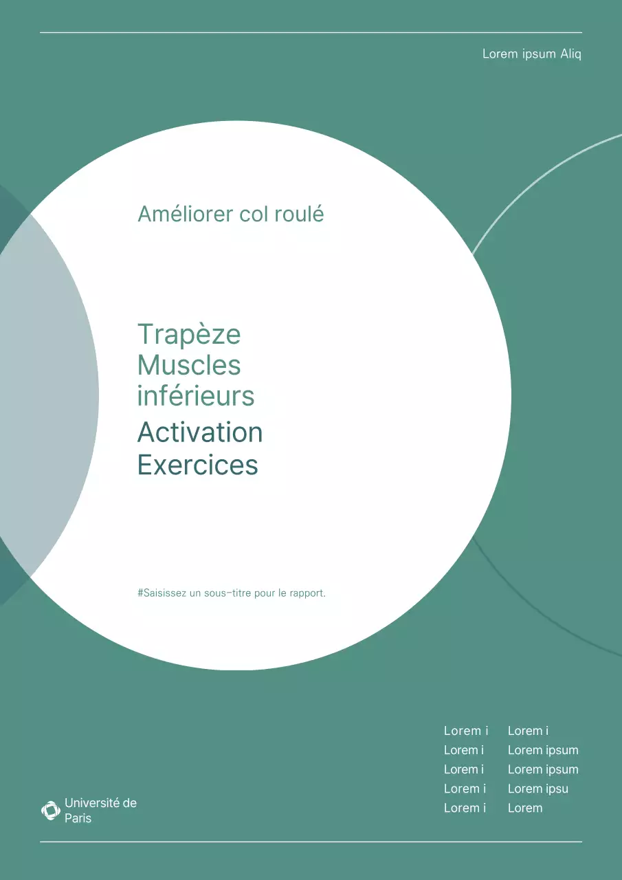 Une couverture simple, verte, propre et mettant en valeur le titre