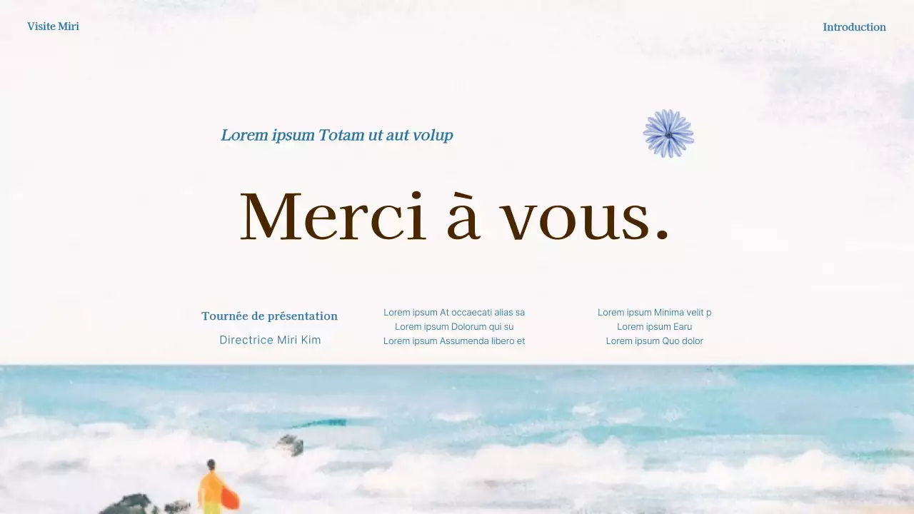 Promouvoir les attractions touristiques naturelles bleues et blanches en tant que guides touristiques