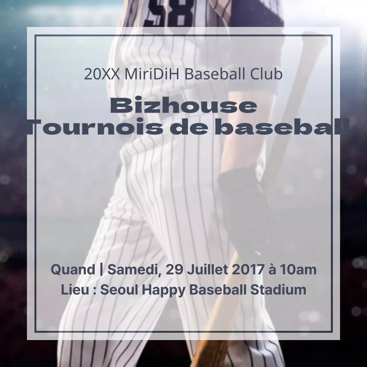 Tournoi de baseball amical