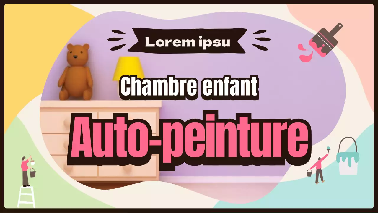 Peindre soi-même une chambre d'enfant colorée