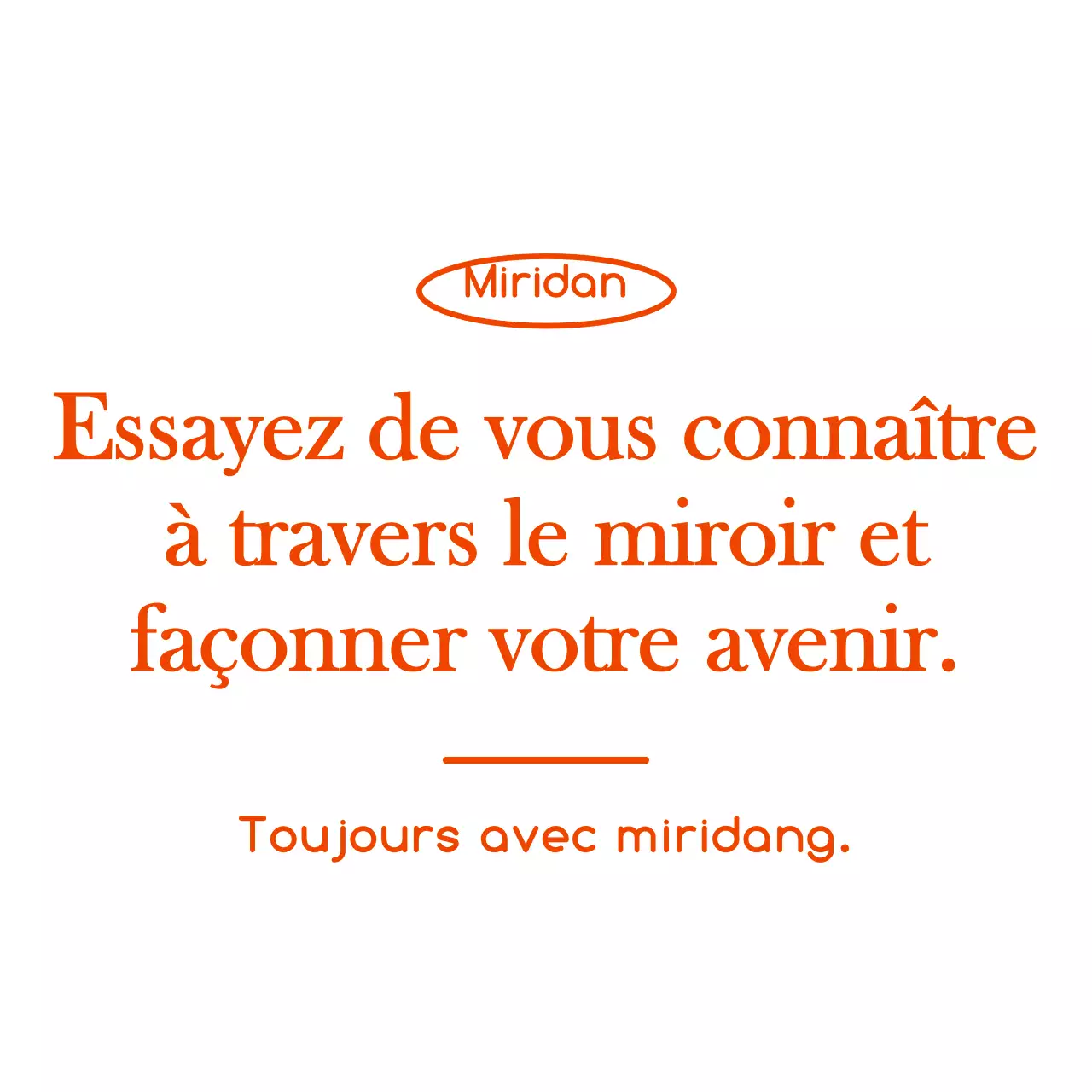 Orange et blanc avec un texte simple et émotionnel pour les promotions et les marchandises des cafés.