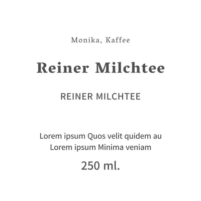 Reiner Milchtee