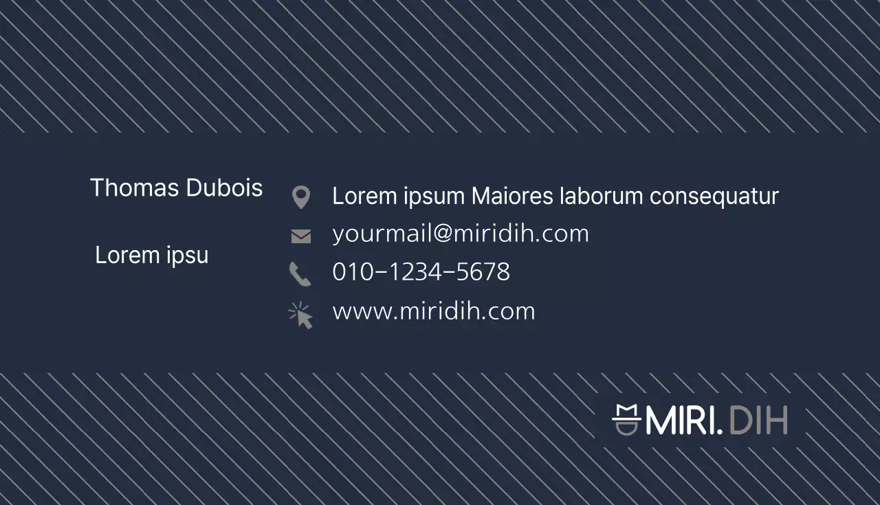 Cartes de visite d'entreprise