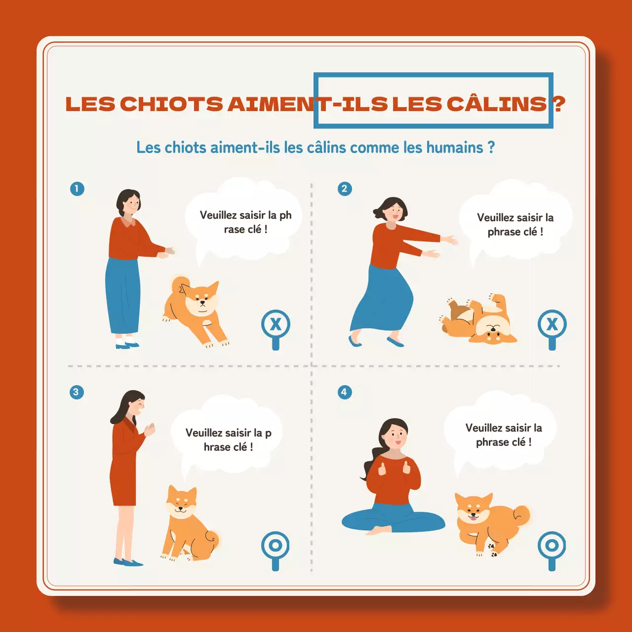 Les chiots rouges et bleus expliqués