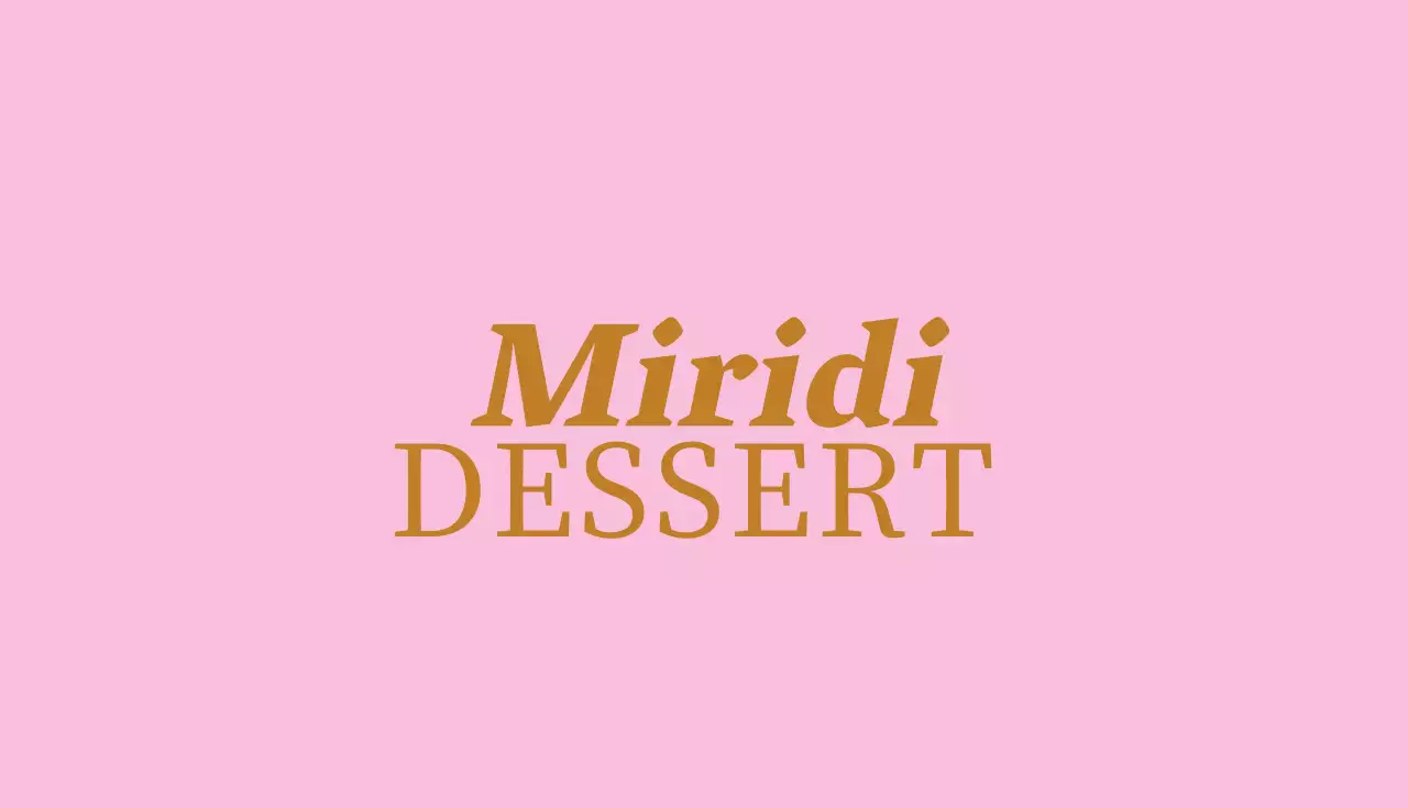 Carte de visite d'un café de desserts