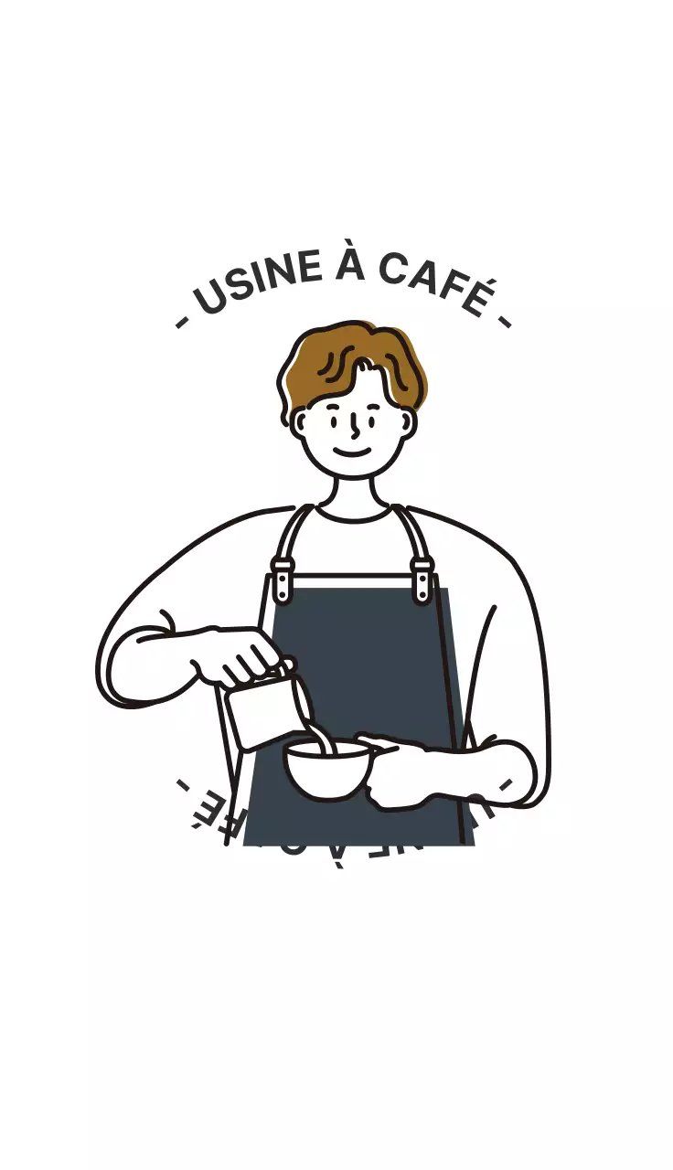 Carte de visite d'un café barista