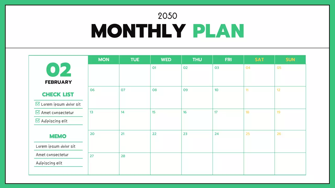 Business GoodNotes with mint-colored black lines