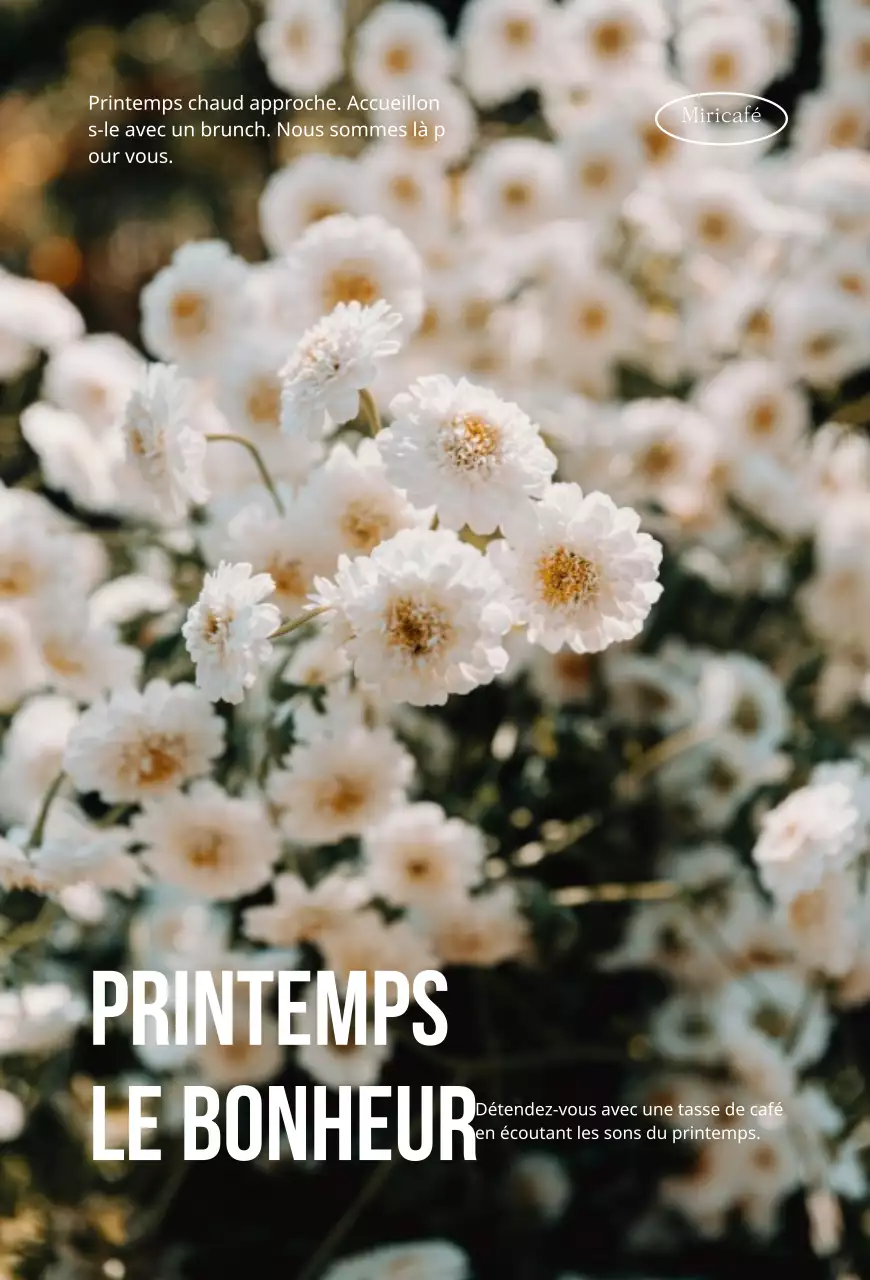 Conception de marchandises florales pour le printemps