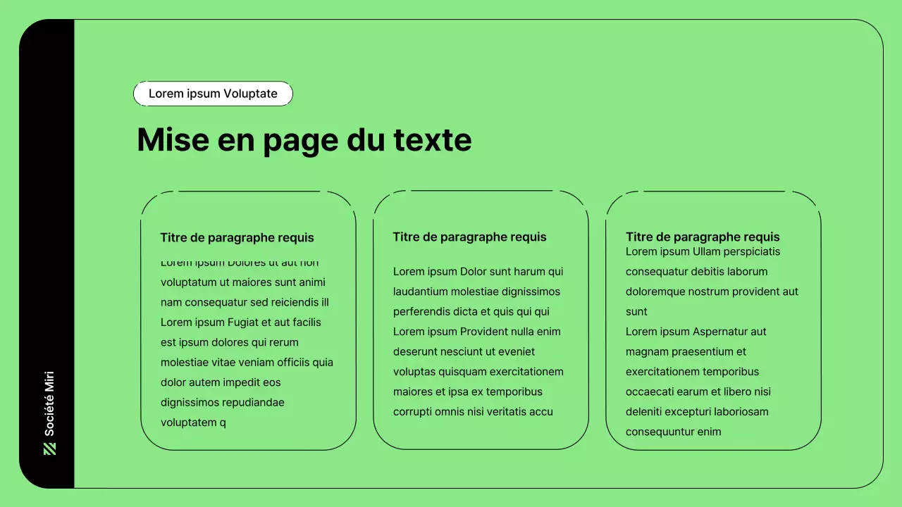Illustration d'entreprise avec des lignes simples en vert