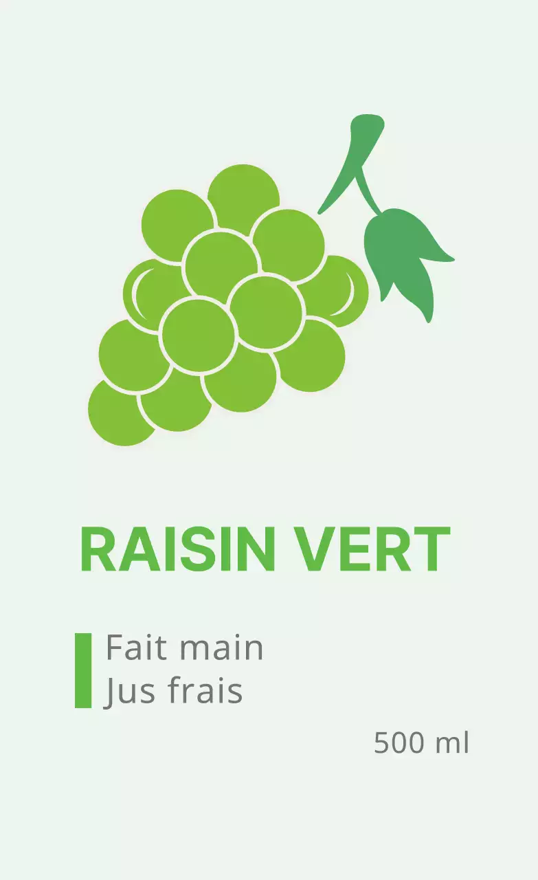 Etiquettes alimentaires mignonnes avec illustrations chartreuses