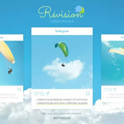 Parapente en bleu clair et chartreuse : notre revue du mois