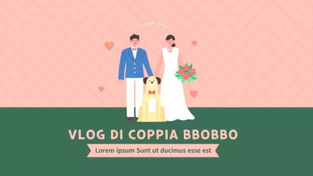 Vlog di matrimonio in rosa e verde