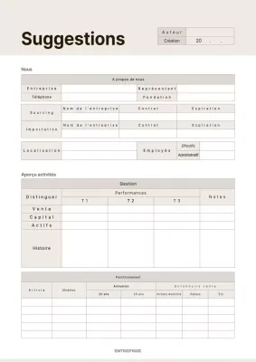 Une proposition de produit simple en blanc et beige