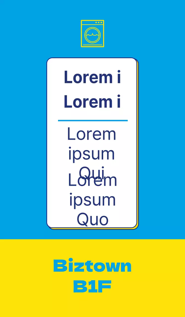 Un look frais grâce à un lavage contrasté bleu et jaune.