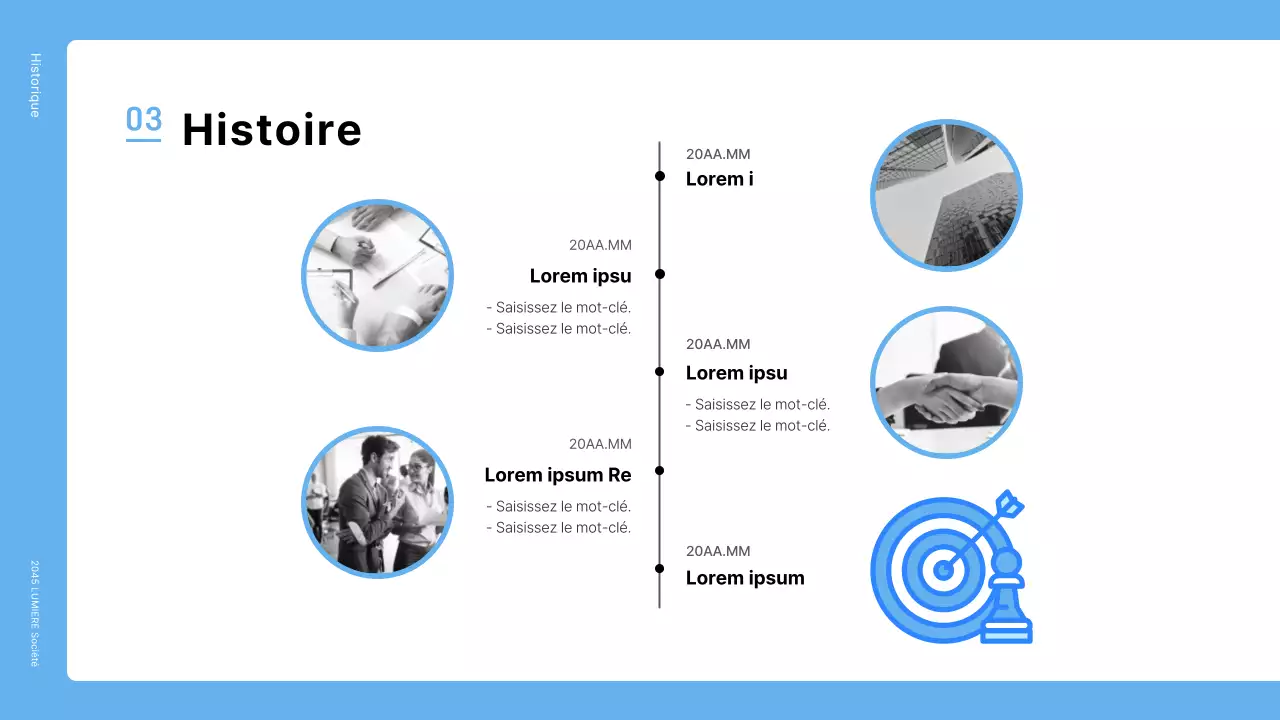 Une lettre de motivation simple pour une entreprise bleue