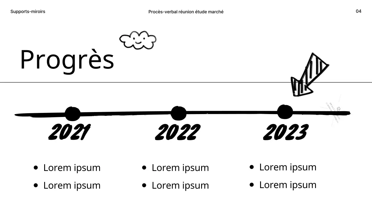 Minutes d'étude en noir et blanc avec un concept de gribouillage