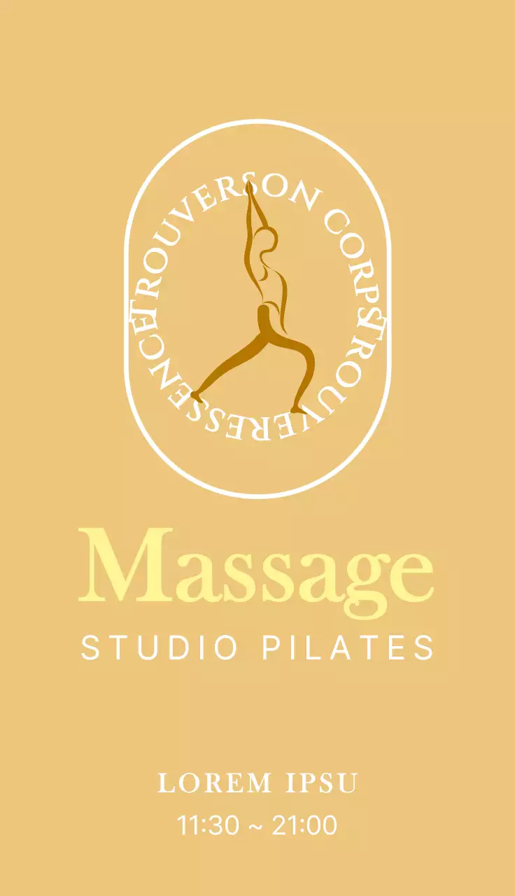 Les illustrations au trait de Brown font la promotion d'un Pilates luxueux