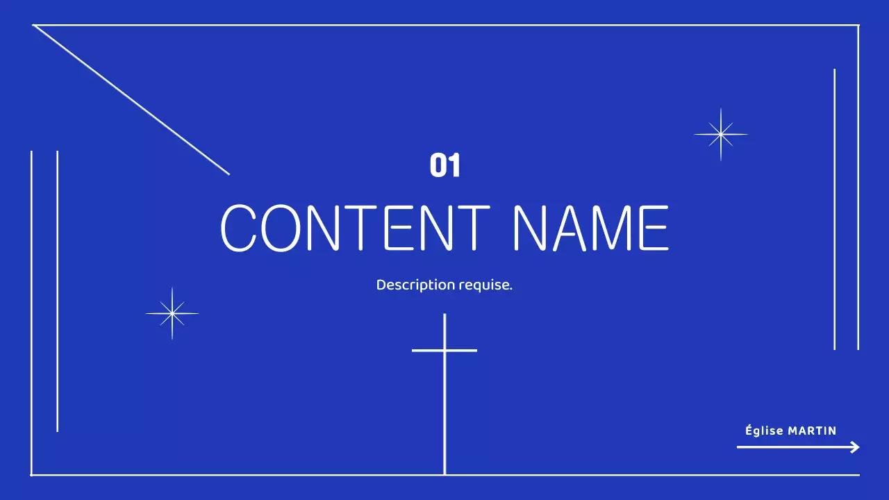 Une mission d'été simple avec des lignes bleues et blanches