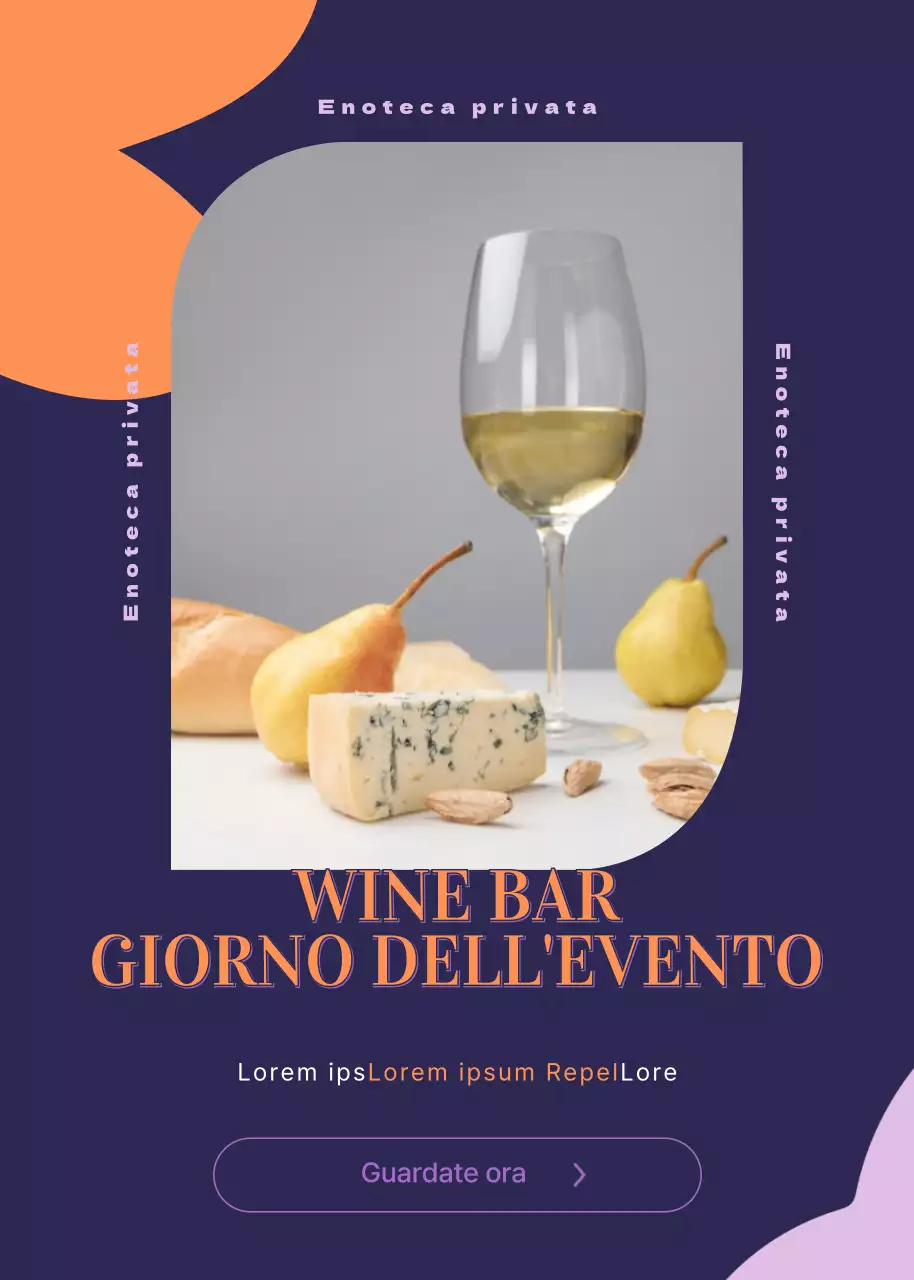 Prenotazioni di wine bar scontate con sfondi e forme blu navy