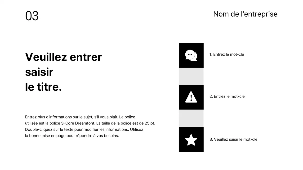 Présentations commerciales