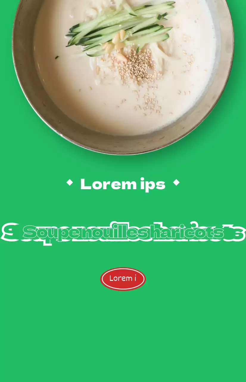 Promotions dans les restaurants avec des photos colorées de différents plats d'été