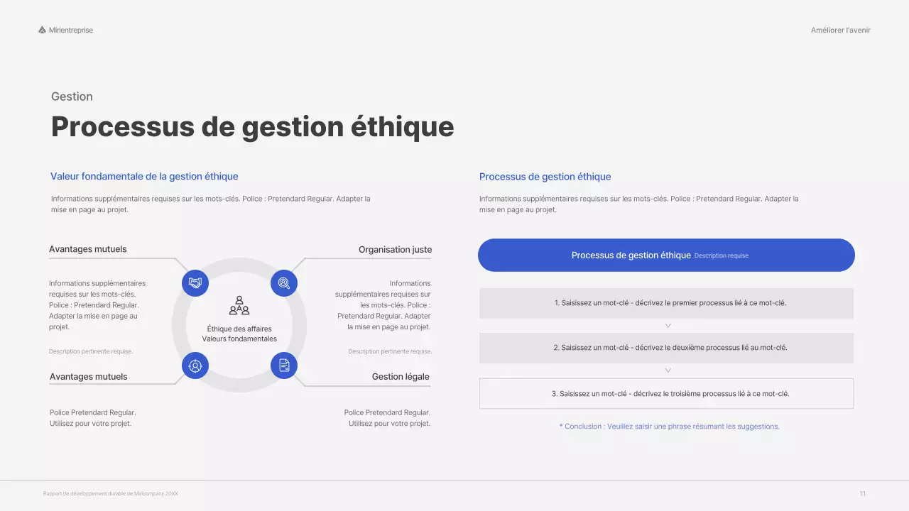 Rapport ESG de l'entreprise avec un concept rouge et coloré