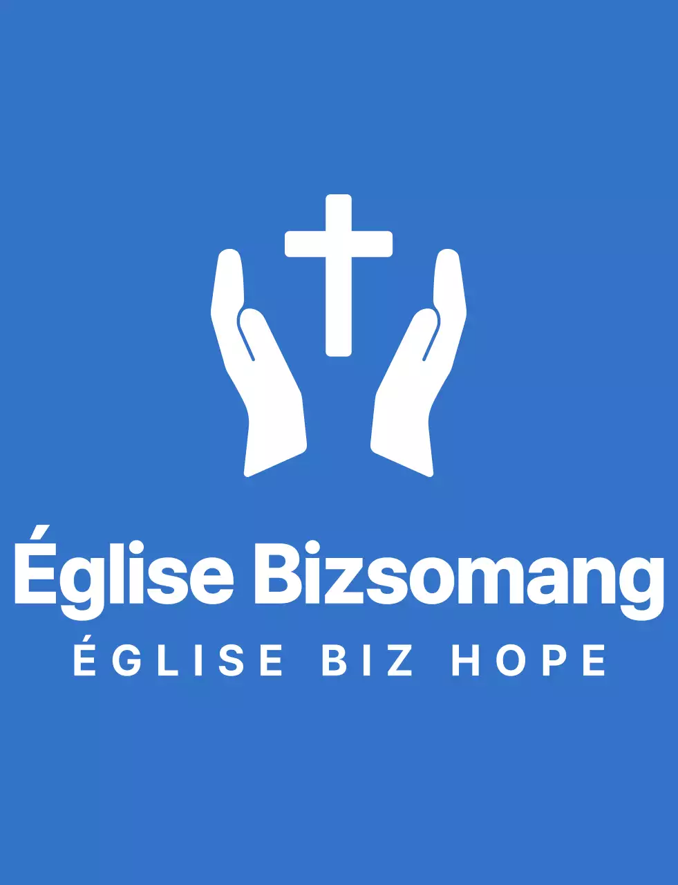 T-shirt de l'équipe de la retraite d'hiver de l'église en bleu et blanc.