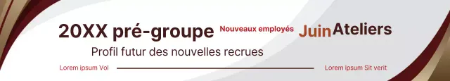 Promouvoir un événement de lancement d'entreprise propre avec un lettrage marron
