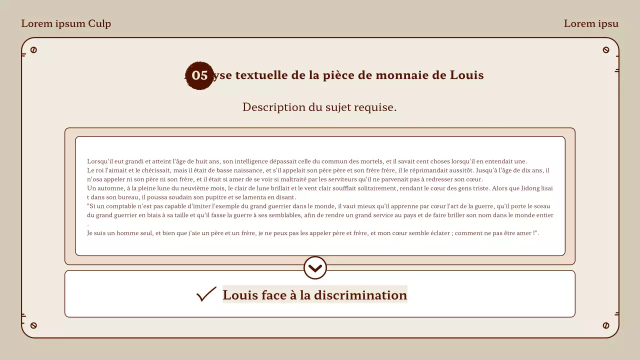 Cours de langue de la pièce de monnaie Honggil en beige et en marron
