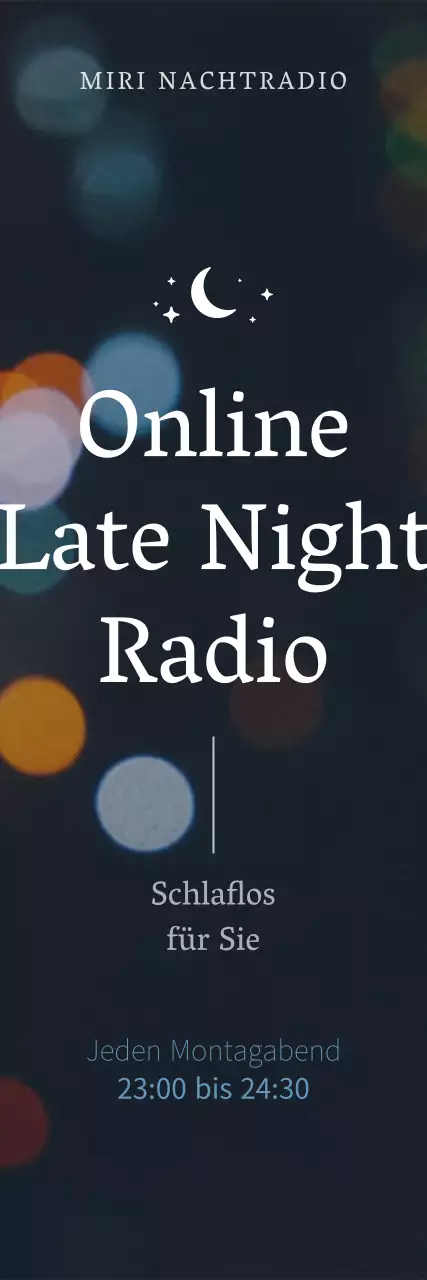 Dunkle, marineblaue Emotionen online im Nachtfunk