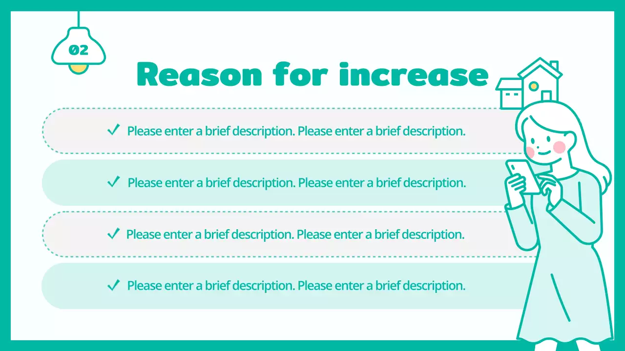 Teal Minimal Household Guide Presentation