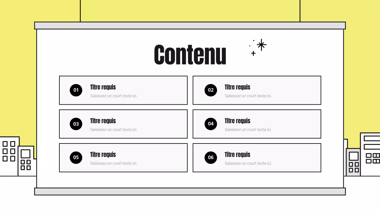 Un joli rapport d'analyse illustré avec des accents jaunes et noirs