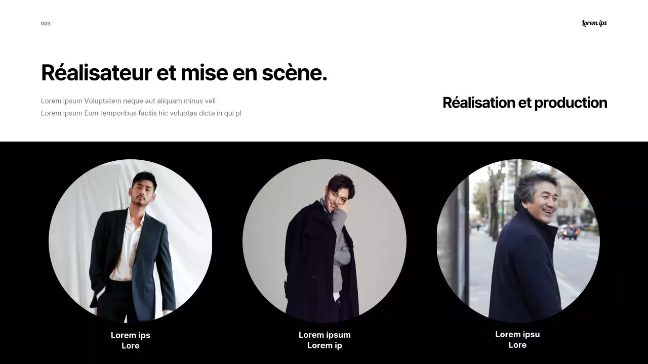 Une simple setlist de festival en noir et blanc