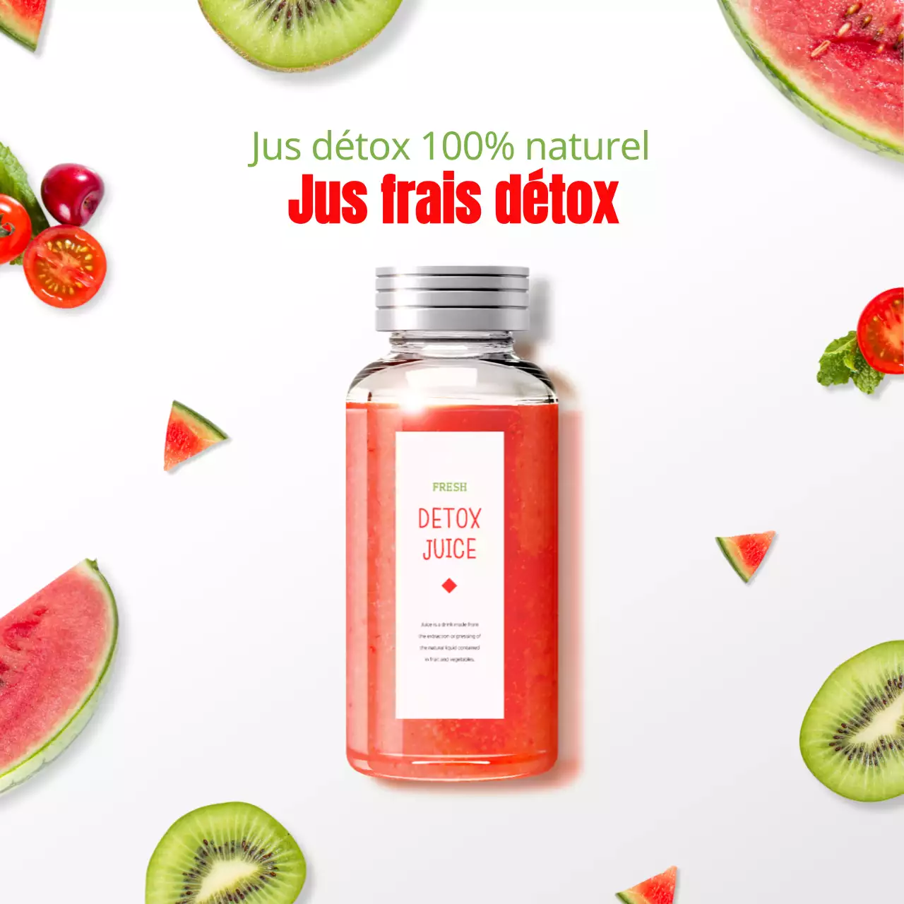 Image sur fond blancFruits surlignésDetox