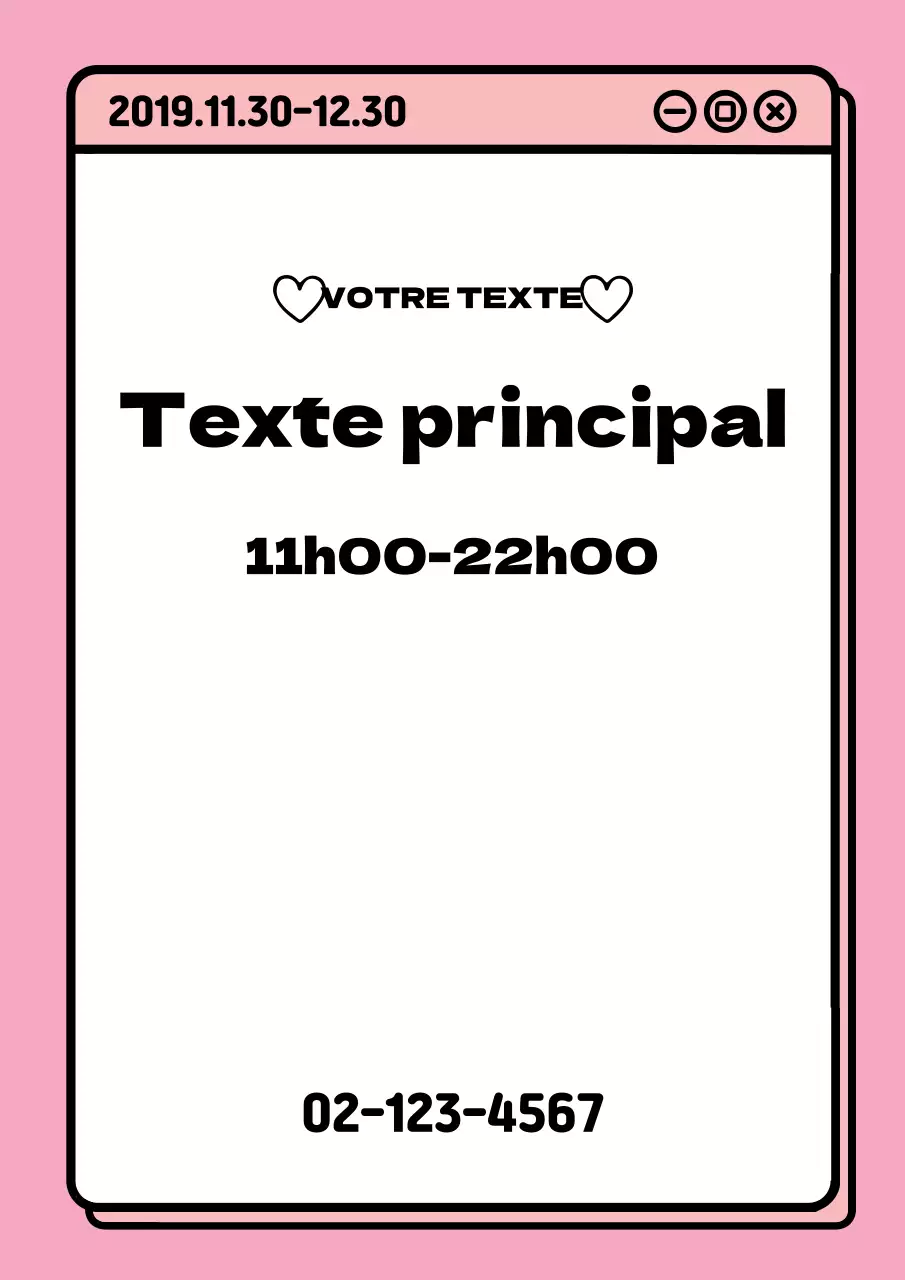 Modèles de saisie de texte mignons