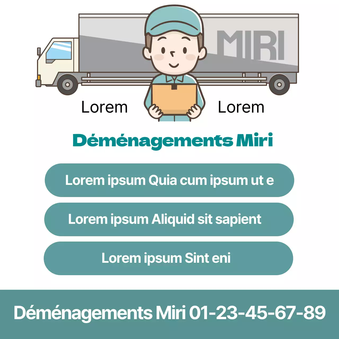 Illustration bleue Mignon Isa Yongdal Promotion