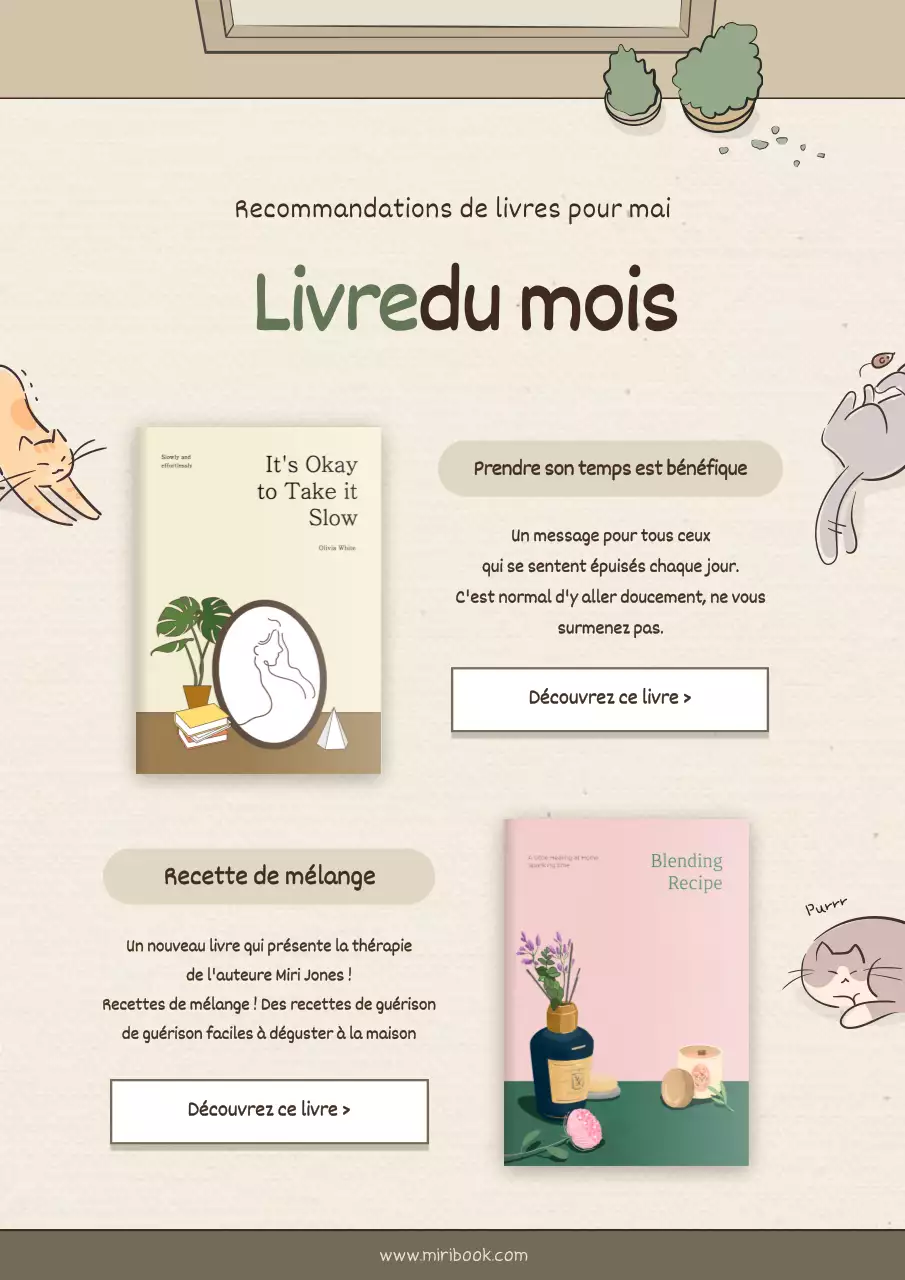 Livres de concepts émotionnels en marron