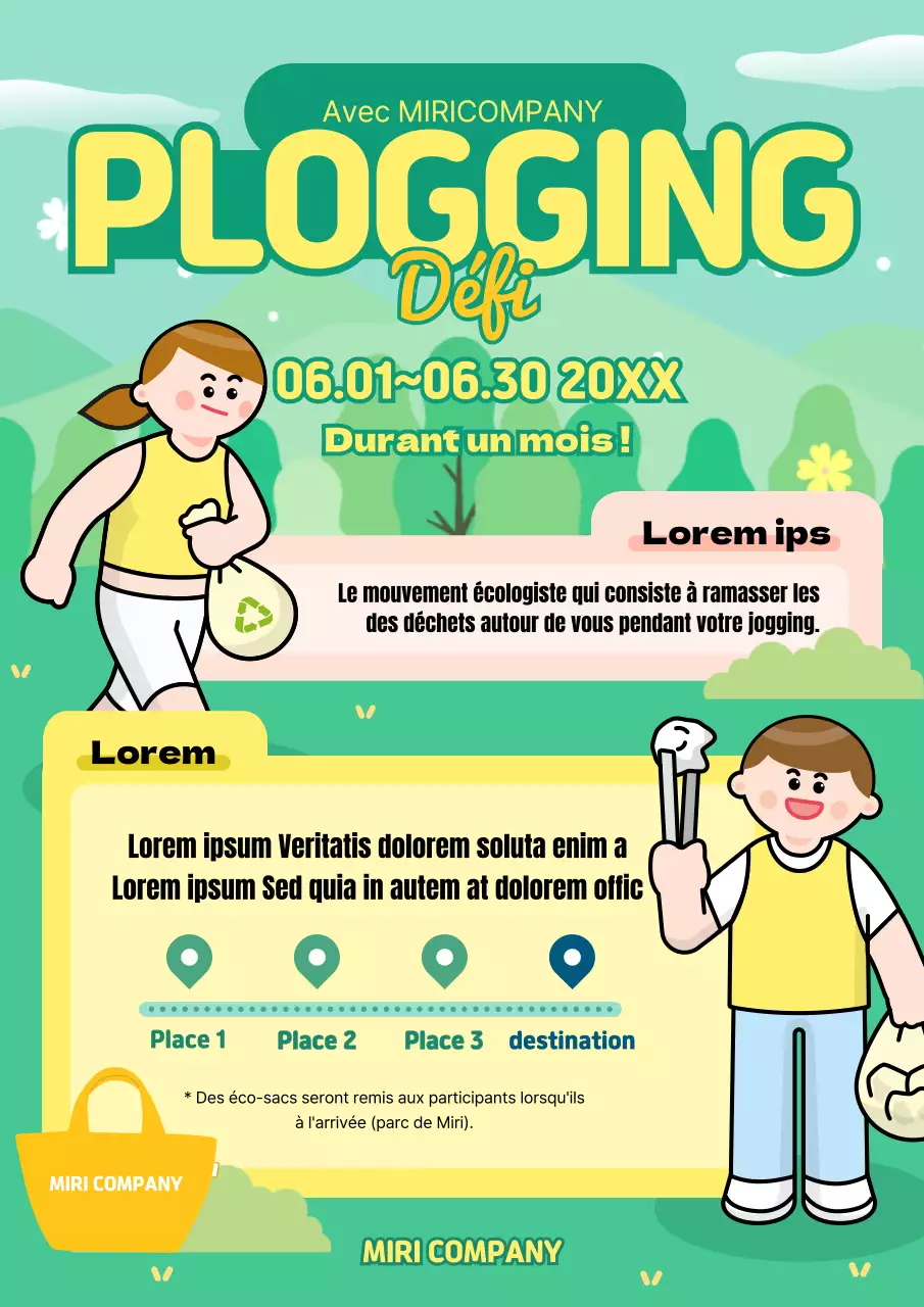 Illustration verte et jaune mignonne, concept d'épreuve de flagellation