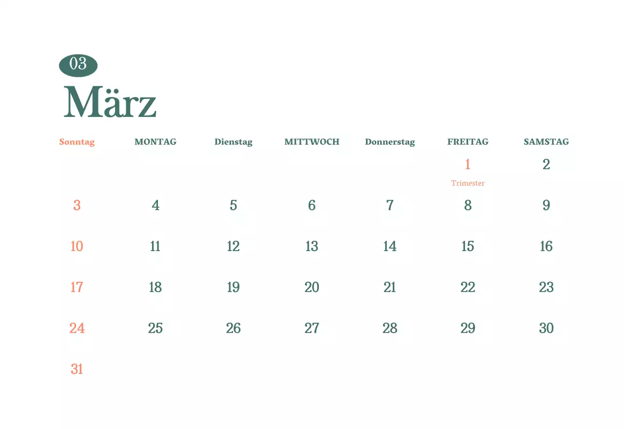 Cafe-Kalender mit Empfehlungen für das Getränk des Monats