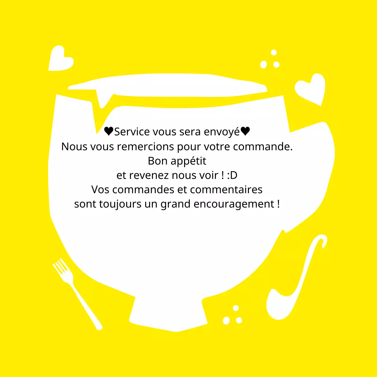 Autocollant de remerciement pour la livraison