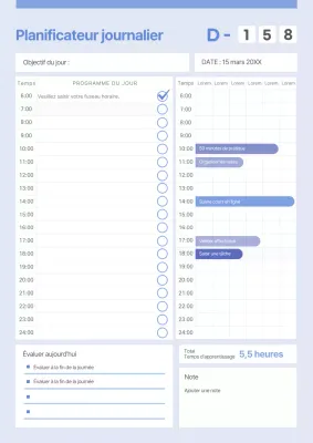 Documentation de l'agenda bleu soigné