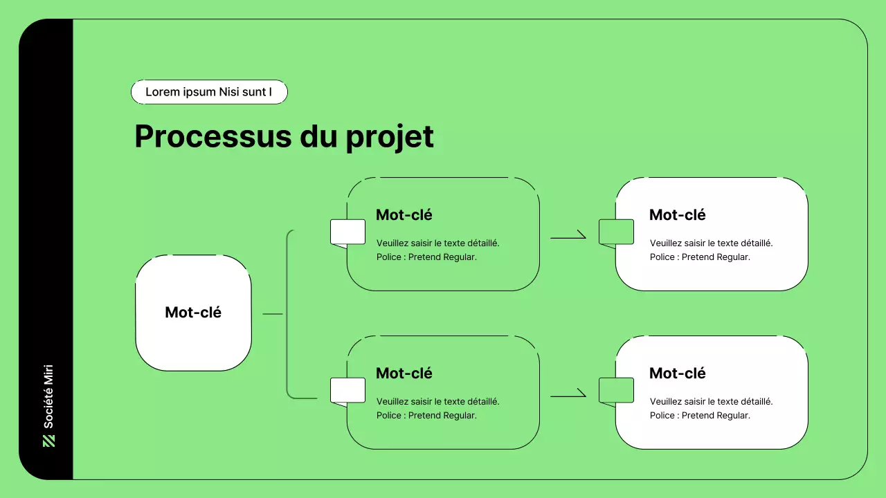 Illustration d'entreprise avec des lignes simples en vert