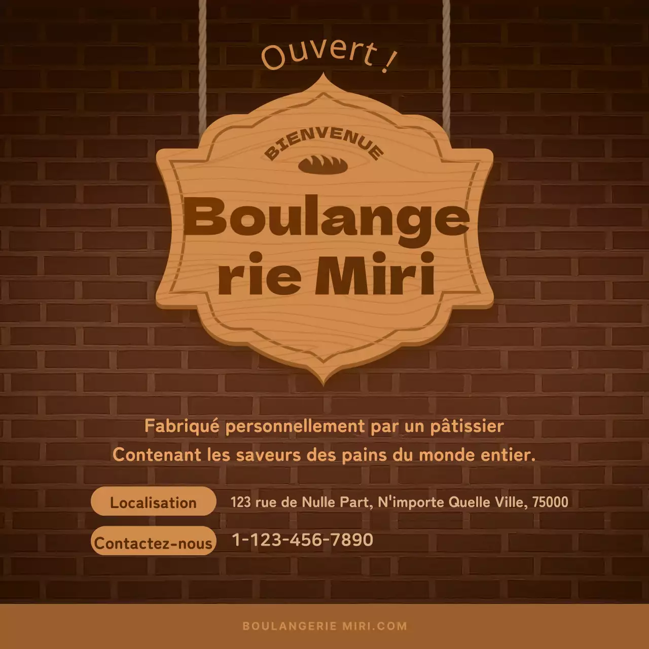 La boulangerie Brown's Concepts Le pain voyage autour du monde