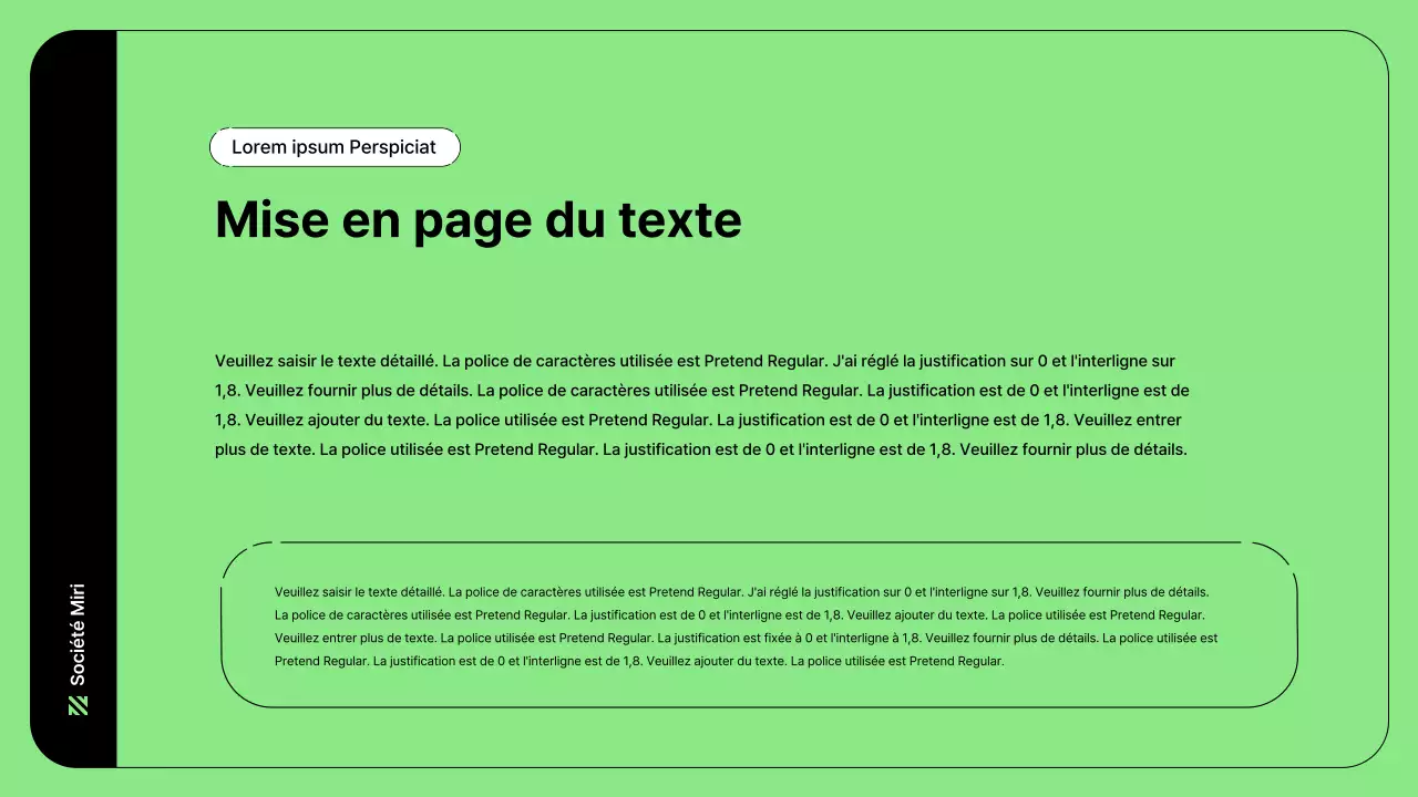 Illustration d'entreprise avec des lignes simples en vert