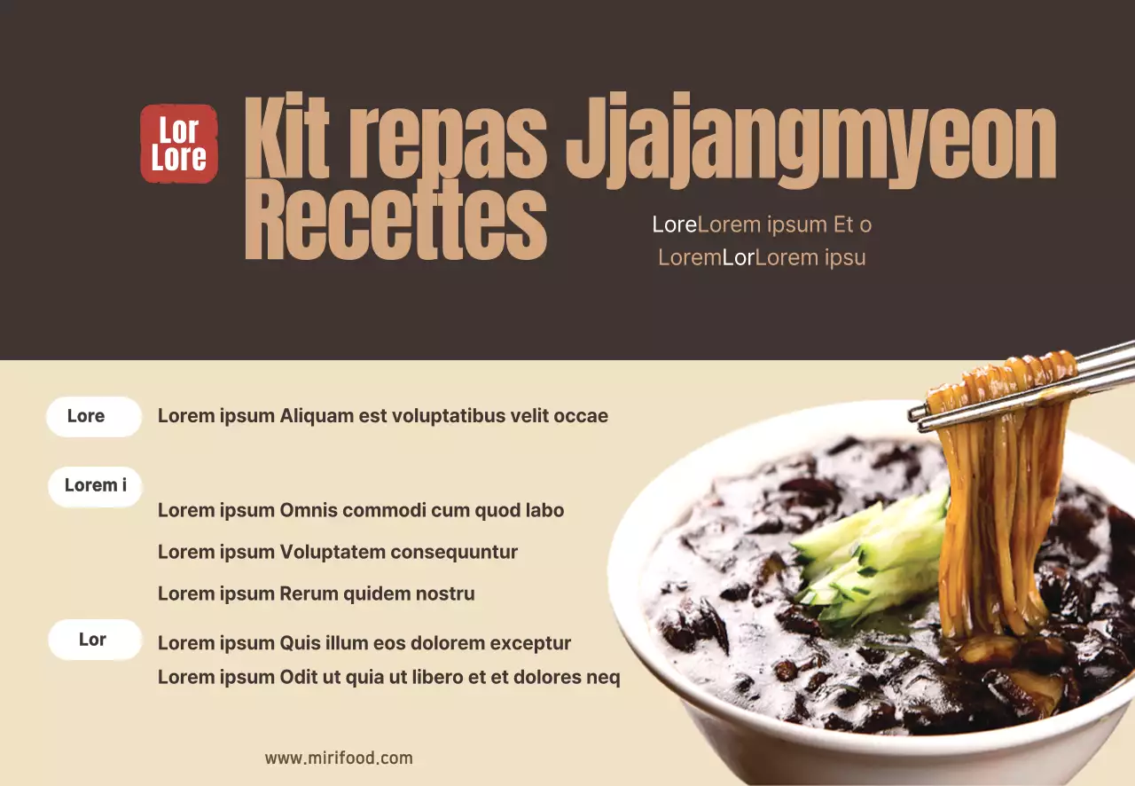 Photographie alimentaire Intense Kit repas chinois Recette Gâteau de riz Memo