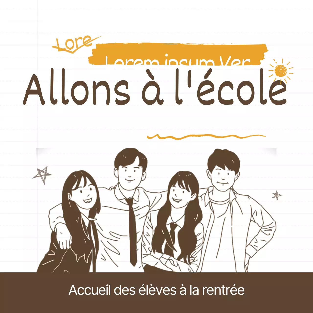Allons à l'école