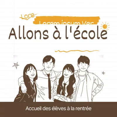 Allons à l'école