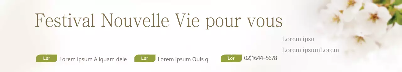 Événement du festival New Life